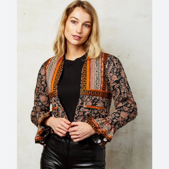 Love the Label Floral Cotton Jacket NWT - Picture 2 of 13